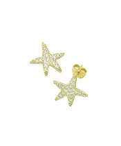 Mini Stars Earrings - Silver 925 Gold Plated