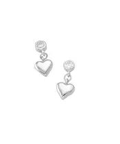 Mini Heart Earrings - Silver 925