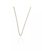 Necklace Enamel Bars - Stainless Steel Gold