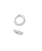 Hoops mini plain twist - Silver 925