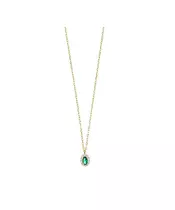 Necklace Green Diana Petite - Silver 925