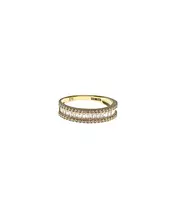 9ct Yellow Gold Ring with Zircons