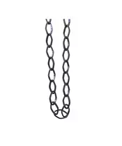 Glasses: Black Link Chain - Aluminium