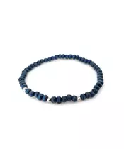 Bracelet: Unisex Blue and Silver beads