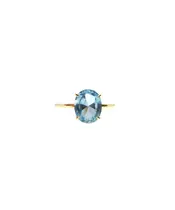 9ct Gold High Rise Ring -  Aqua One Big stone (Copy)