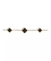 9ct Gold Bracelet with Black Onyx