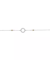 9ct Gold Bracelet - Circle of life with diamond cut balls