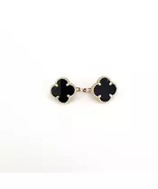 9ct Gold Earrings with Onyx