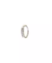 Hoops with Zircons - Silver 925