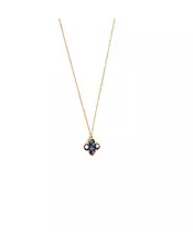 Necklace Flower - Stainless Steel Gold Plated