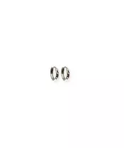 9ct White Gold Hoops