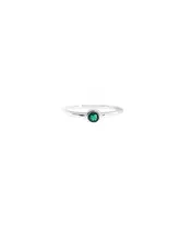 Tiny Green Ring - Silver 925