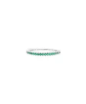 Stackable Ring Green - Silver 925