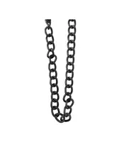 Glasses: Black Oval Chain - Aluminium