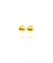 Button Earrings - 9ct Gold