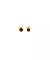 9ct  Gold Red Studs 5mm