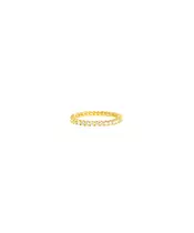 9ct Gold Ring - Infinity with Zircons