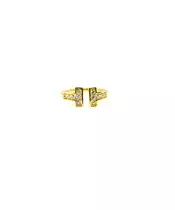 9ct Gold Ring - Double T