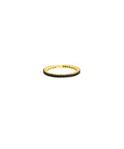 9ct Gold Ring - Infinity Black