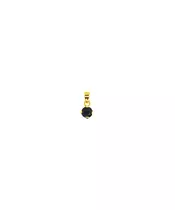 9ct Gold Necklace - Black Zircon - No Chain(Only Pendant)