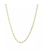 Diamond Cut Twist Necklace - Silver 925