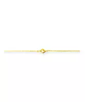 9ct Gold Bracelet - Vintage with White Zircon