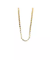 Necklace Braid Chain - Silver 925 and Gold Plated