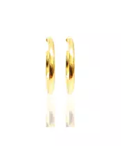 Chunky Hoops 4cm - Silver 925 Gold Plated