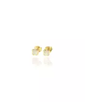 White Cross Earrings - Silver 925 and Gold Plated