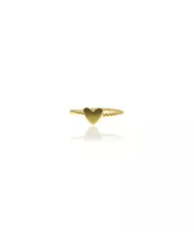 9ct Gold Ring - Twist Heart