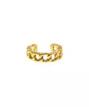 Silver 925 Gold Plated - Adjustable ring chain