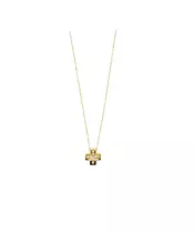 14ct Gold Necklace - Cross with Zircons