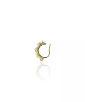 Cuff Earring with Pearls - Silver 925 - Yellow Gold Plated