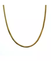 Round Snake Necklace - Silver 925 and Gold Plated