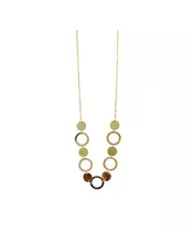 9ct Gold Necklace - Circles Geometric