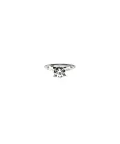 9ct White Gold Ring - One Big zircon