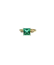 18ct Yellow Gold With Green Zircon