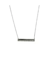 Silver 925 Necklace - Plate with zircon