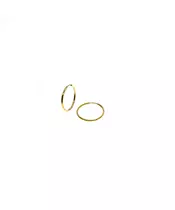 Plain 1.5 cm Hoops - Silver 925 and Gold Plated