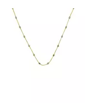 Diamond Cut Balls Necklace - Silver 925 Gold Plated