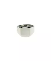 Flat plate ring with Letter - Silver 925