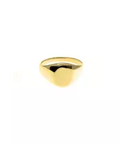 Flat plate ring  - Silver 925 and Gold Plated