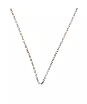 55 cm Gourmet Chain - Silver 925 and Gold Plated