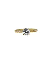 9ct Gold Ring with Zircons