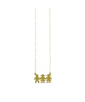 My Children Necklace with 3 figures - Silver 925