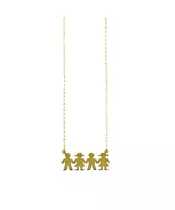 My Children Necklace with 4 figures - Silver 925