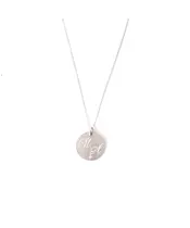 Letter Necklace with Zircon - Silver 925