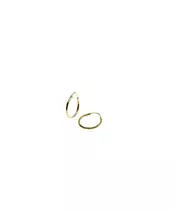 9ct Gold Hoops - Plain 2.0 cm