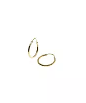 Plain Gold Hoops -  2.2 cm - 9ct Gold