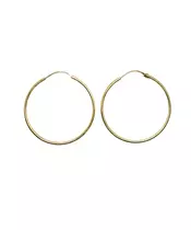 Plain Gold Hoops -  4.5 cm - 9ct Rose Gold